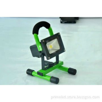 Green 10w 2200mah Portable Led Flood Light 